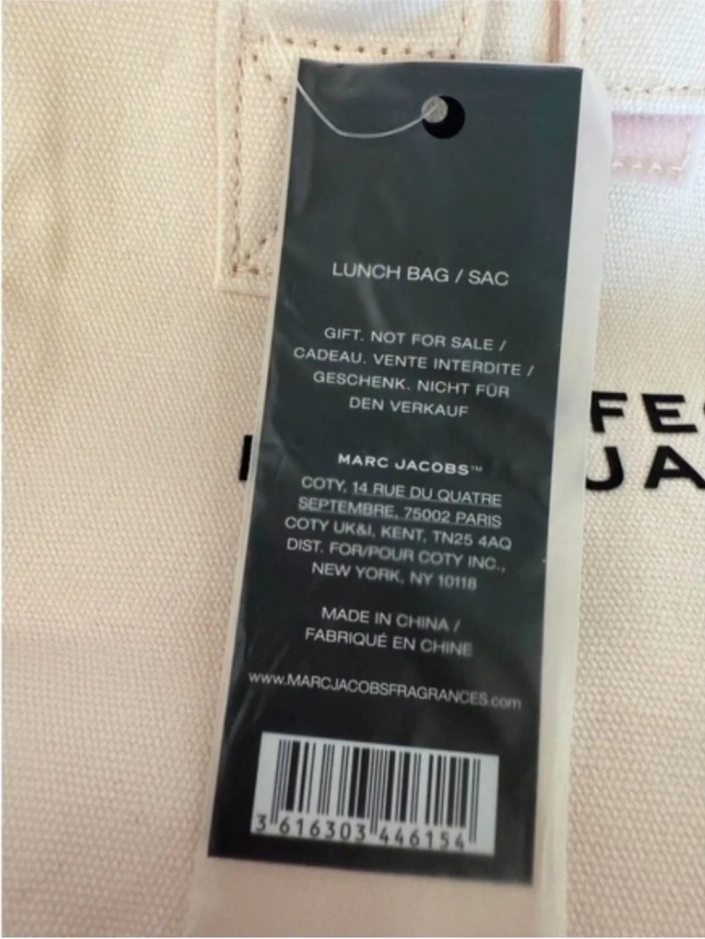 Marc Jacobs Perfect Lunch Bag NWT GWP